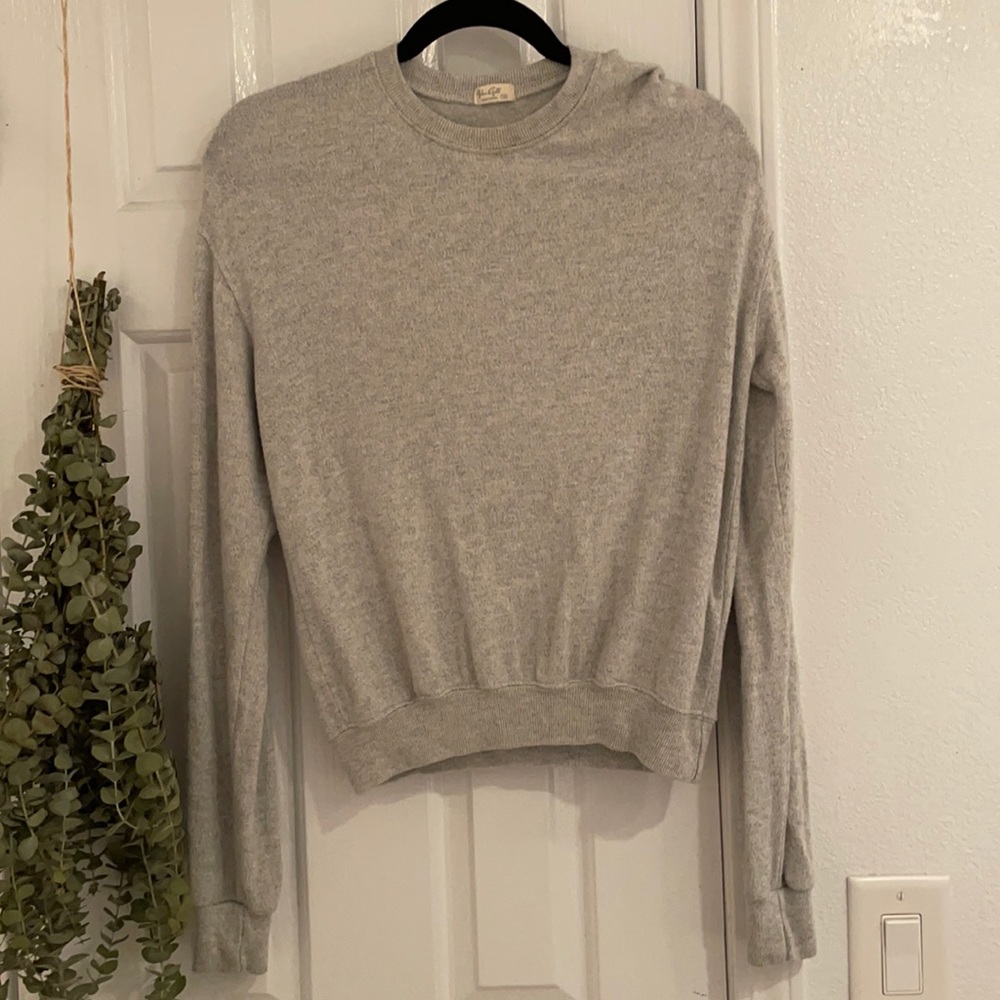 Soft, gray sweater